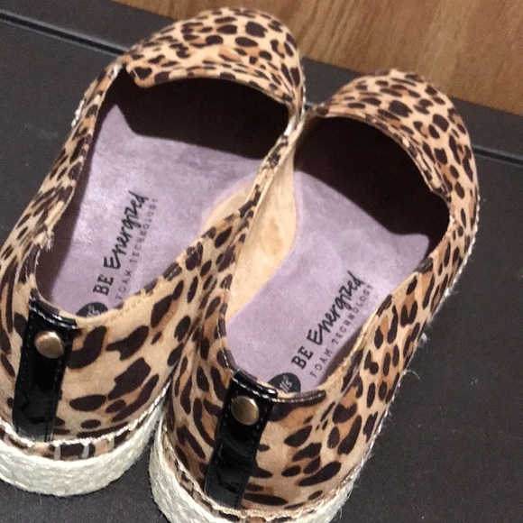 Dr Scholl 9 NEW Cheetah/Leopard Print/Macrame Details Slip On Tennis Shoes - Picture 5 of 8